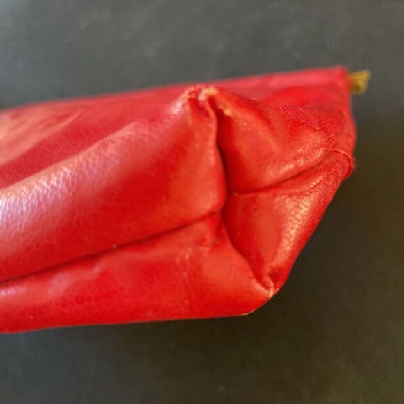 Red Clutch Embroidered Faux Leather Women Pouch Bag Handbag Soft Purse Party - Picture 9 of 12